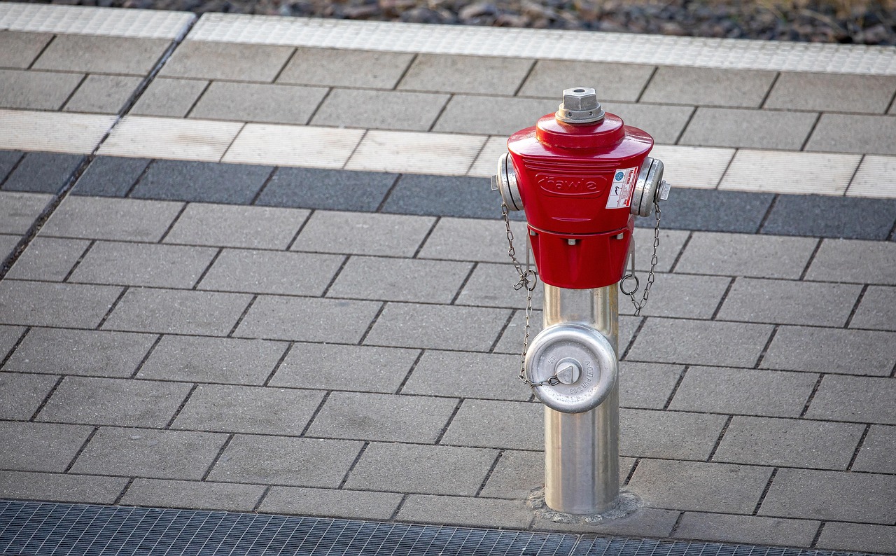 fire hydrant, street, sidewalk, yard hydrant, water hydrant